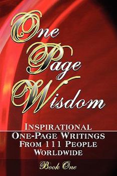 Paperback One Page Wisdom. Book One Book