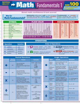 Pamphlet Math Fundamentals 1 Book