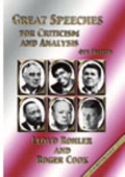 Paperback Great Speeches for Criticism and Analysis Book