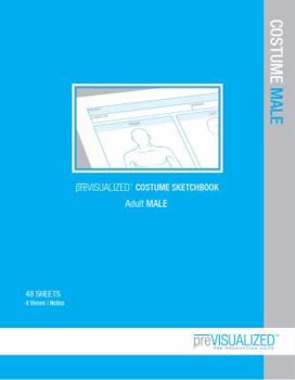 Paperback preVISUALIZED Costume Sketchbook: Adult MALE Book