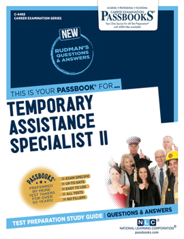 Paperback Temporary Assistance Specialist II (C-4493): Passbooks Study Guide Volume 4493 Book