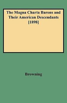 Paperback Magna Charta Barons and Their American Descendants [1898] Book