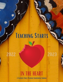 Paperback 2022-2023 Teacher Planner/Gradebook/Journal Book