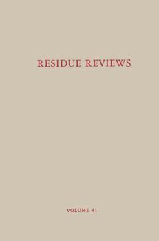 Paperback Residue Reviews / Rückstands-Berichte: Residues of Pesticides and Other Contaminants in the Total Environment/ Rückstande Von Pestiziden Und Anderen V Book