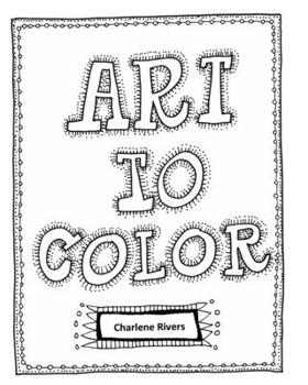 Paperback Art to Color Book