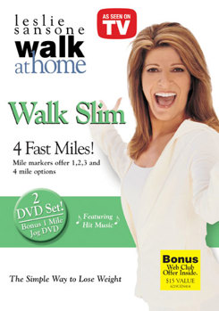DVD Walk Slim: 4 Fast Miles Book