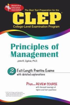 CLEP Principles of Management w/ TestWare CD - Book  of the REA CLEP Test Preps