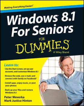Paperback Windows 8.1 for Seniors for Dummies [Large Print] Book