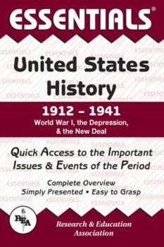 Paperback United States History: 1912 to 1941 Essentials Book