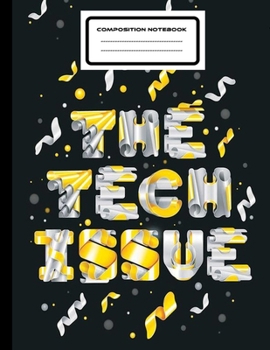 THE TECH ISSUE: notebooks college ruled , This paperback notebook is 8.5" x 11" (letter size) and has 120 wide ruled