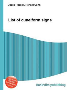 Paperback List of Cuneiform Signs Book