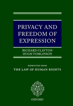 Paperback Privacy and Freedom of Expression Book