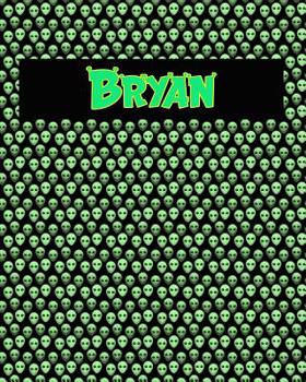 Paperback 120 Page Handwriting Practice Book with Green Alien Cover Bryan: Primary Grades Handwriting Book