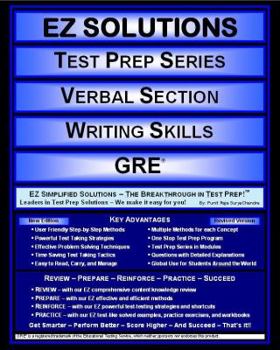 Paperback EZ Solutions - Test Prep Series - Verbal Section - Writing Skills - GRE (Edition: Updated. Version: Revised. 2015) (EZ Test Prep) Book