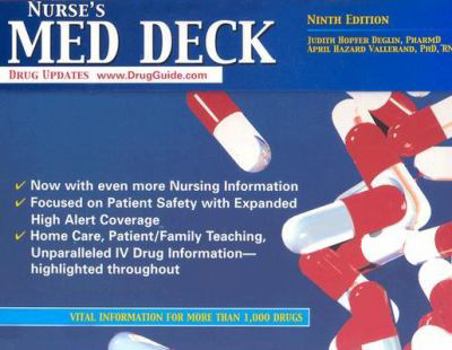 Paperback Nurse's Med Deck Book