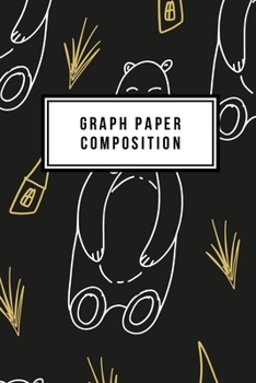 Graph Paper Composition: Graph Paper 6 x 9 Holly Jolly Quad Ruled 4x4, Grid Paper for school student, office, kids Notebooks