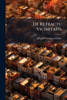 Paperback De Retractu Vicinitatis Book