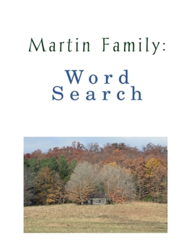 Paperback Martin Family: Word Search Book