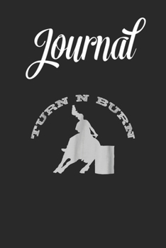 Paperback Journal: Barrel Racing T Shirt Cowgirl Horse Back Riding Gift Racer Blank Ruled Line College Journal Notebook Size for Diary St Book