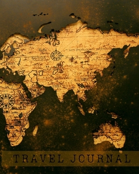 Paperback Travel Journal: Vintage World Map Cover Book