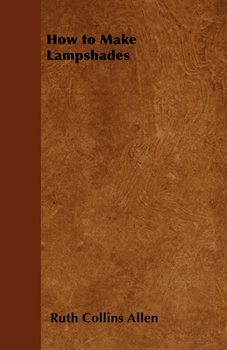 Paperback How to Make Lampshades Book