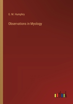 Paperback Observations in Myology Book