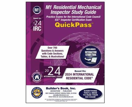 M1 Residential Mechanical Inspector QuickPass Study Guide Based On 2024 IRC
