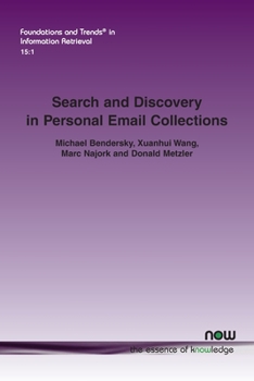 Paperback Search and Discovery in Personal Email Collections Book