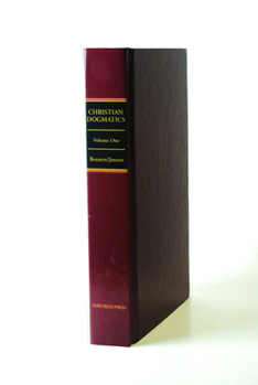 Hardcover Christian Dogmatics Vol 1 Book