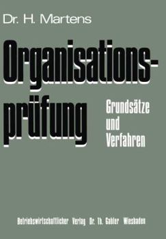 Paperback Organisationsprüfung: Grundsätze Und Verfahren [German] Book