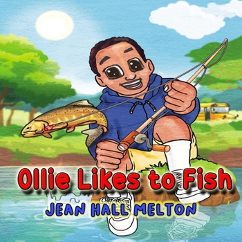 Paperback Ollie Likes To Fish [Large Print] Book