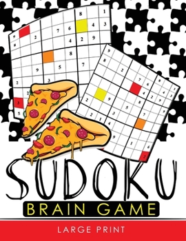 Paperback Sudoku Brain Game Large Print: Easy, Medium to Hard Level Puzzles for Adult Sulution inside [Large Print] Book