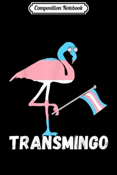 Composition Notebook: Trans Flamingo Transexual Bird LGBT Transgender Pride Flag  Journal/Notebook Blank Lined Ruled 6x9 100 Pages