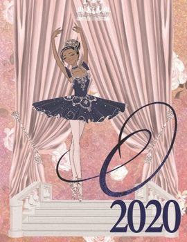 2020 Weekly Planner - Ballerina Princess Monogram Initial Letter “O”: dark skin ballet tutu toe shoes 12-Month Large Print Letter-Sized A4 Schedule ... in USA (2020 Ballerina Princess Dark Skin)