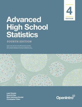Paperback Advanced High School Statistics: Fourth Edition (B&W interior, gray-scaled) Book