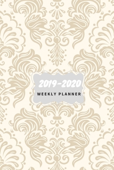 2019-2020 Weekly Planner: October 2019-December 2020 Weekly and Monthly Planner,for kids, teacher, student, women , girls ,men , boys ,special day ... 100 pages ,Thai style, abstract pattern, grey
