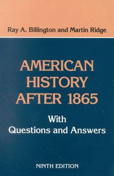 American History After 1865: With Questions and Answers (Littlefield Adams Quality Paperbacks)
