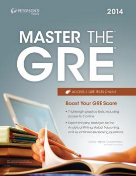 Paperback Petersons 2014 Master the GRE Book