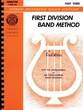 Plastic Comb First Division Band Method, Part 3: Conductor (First Division Band Course, Part 3) Book