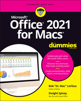Paperback Office 2021 for Macs for Dummies Book