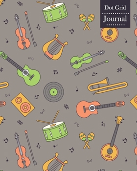 Paperback Dot Grid Journal: Notebook Planner with Music Themed Cover Design Book