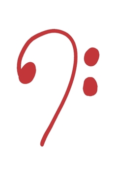 Music Clef Bass Treble - Music Book, Music Lines, Notebook, Notepad, 120 Pages, Souvenir Gift Book, Also Suitable As a Decoration for Birthday or Christmas