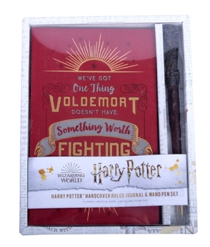 Hardcover Harry Potter: Harry Potter Ruled Journal and Wand Pen Set [With Wand Pen] Book