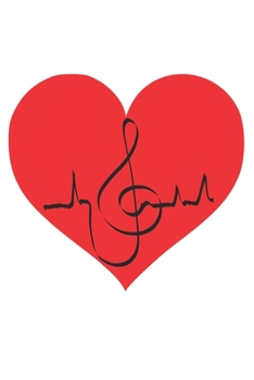 Music Clef Bass treble - music book, music lines, notebook, notepad, 120 pages, souvenir gift book, also suitable as a decoration for birthday or christmas