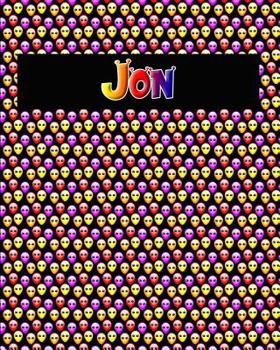 Paperback 120 Page Handwriting Practice Book with Colorful Alien Cover Jon: Primary Grades Handwriting Book