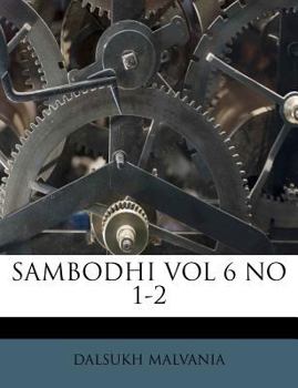 Paperback Sambodhi Vol 6 No 1-2 Book