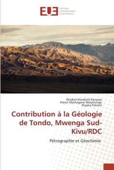 Paperback Contribution à la Géologie de Tondo, Mwenga Sud- Kivu/RDC [French] Book