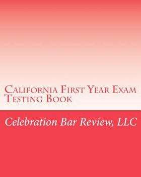 Paperback California First Year Exam Testing Book