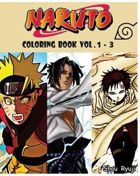 Paperback Naruto: Coloring Book: Series (Vol.1 - 3): cartoon coloring Book