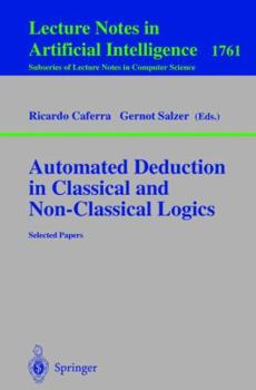 Paperback Automated Deduction in Classical and Non-Classical Logics: Selected Papers Book